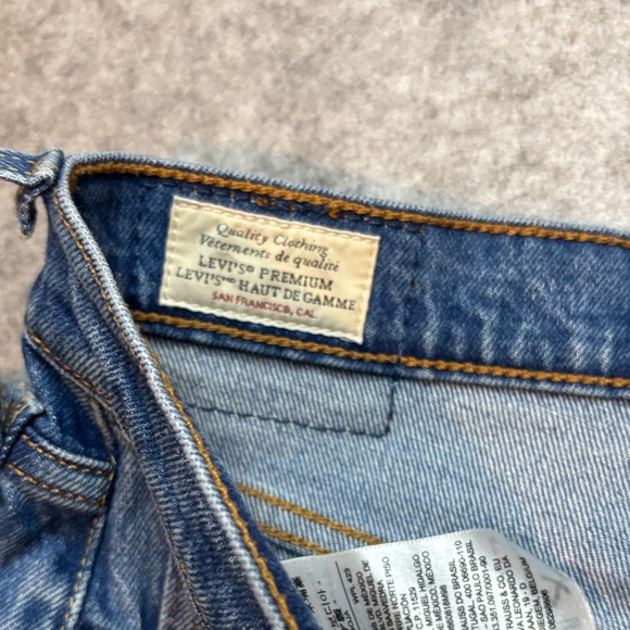 Levi’s women’s premium 501 original fit, indigo blue size 27 - Picture 10 of 11